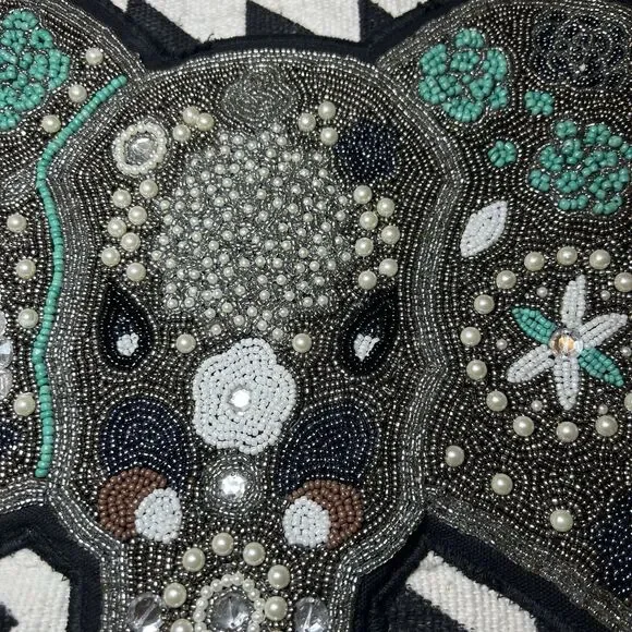 Pink & Silver Fashion Boho-Chic One Of A Kind Levi's Hand Beaded M Denim Jacket - Picture 6 of 16